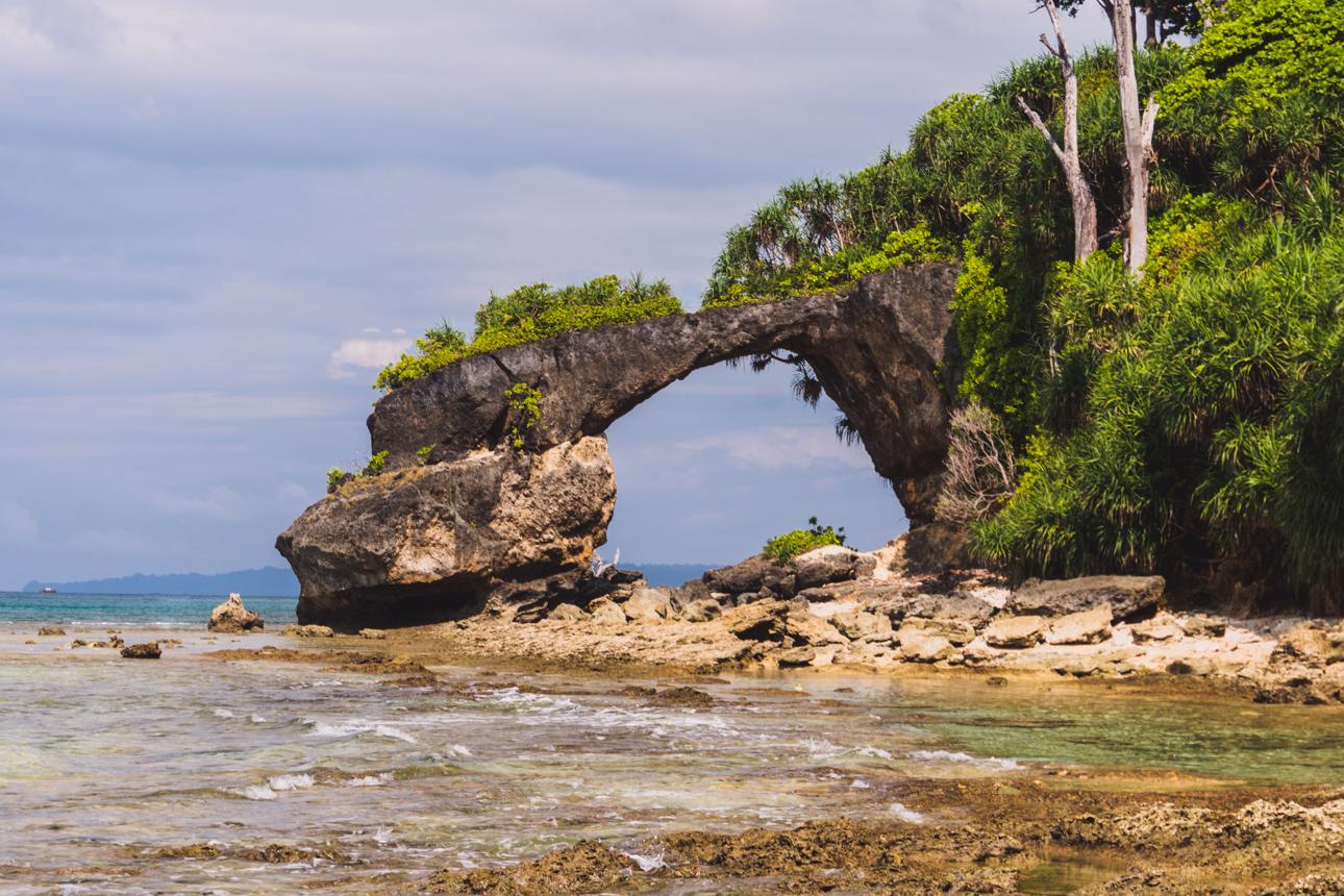 Natural Bridge coral rock formation at Neil Island